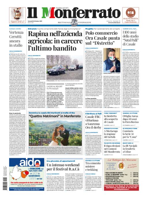 Il Monferrato - Edizione 75 del 08/10/2021